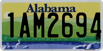 AL license plate 1AM2694