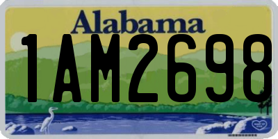 AL license plate 1AM2698