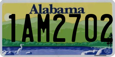 AL license plate 1AM2702