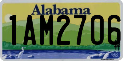 AL license plate 1AM2706