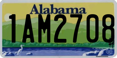 AL license plate 1AM2708