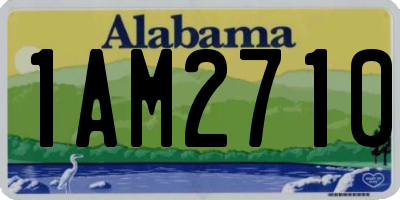 AL license plate 1AM2710