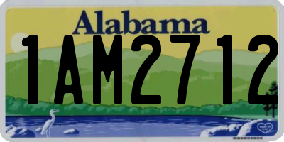 AL license plate 1AM2712