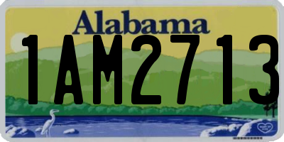 AL license plate 1AM2713