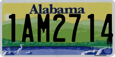 AL license plate 1AM2714