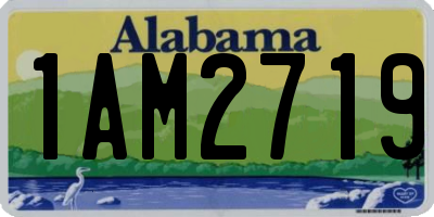 AL license plate 1AM2719