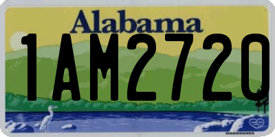 AL license plate 1AM2720