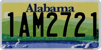AL license plate 1AM2721