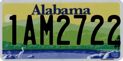 AL license plate 1AM2722