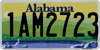 AL license plate 1AM2723
