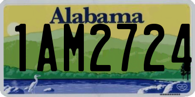 AL license plate 1AM2724