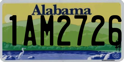 AL license plate 1AM2726