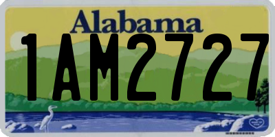 AL license plate 1AM2727