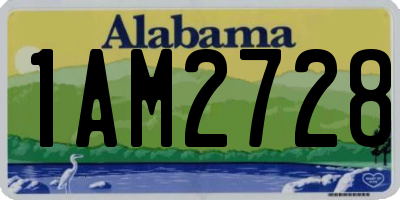 AL license plate 1AM2728