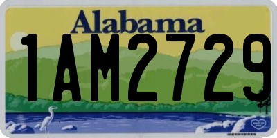 AL license plate 1AM2729