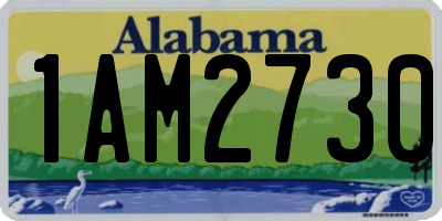 AL license plate 1AM2730
