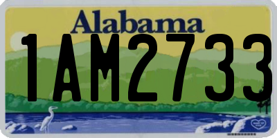 AL license plate 1AM2733