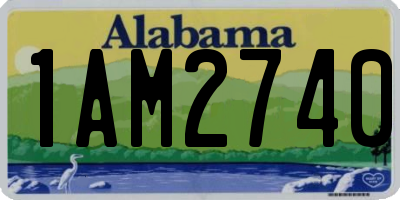 AL license plate 1AM2740