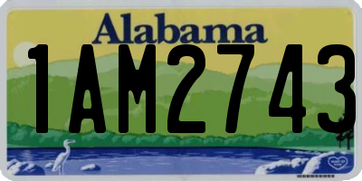 AL license plate 1AM2743