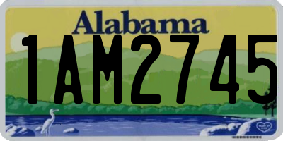 AL license plate 1AM2745