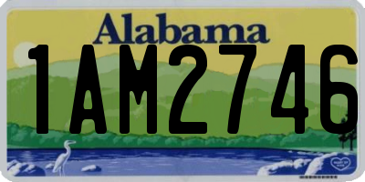 AL license plate 1AM2746