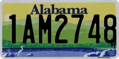 AL license plate 1AM2748