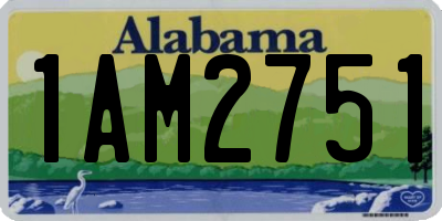 AL license plate 1AM2751