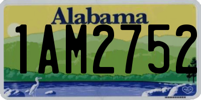 AL license plate 1AM2752