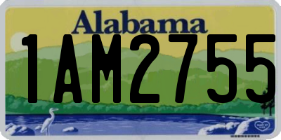AL license plate 1AM2755