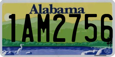 AL license plate 1AM2756