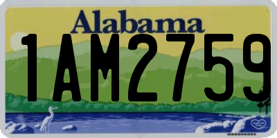 AL license plate 1AM2759