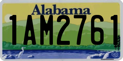AL license plate 1AM2761