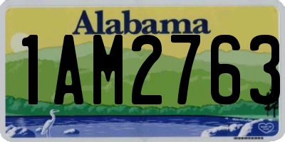 AL license plate 1AM2763
