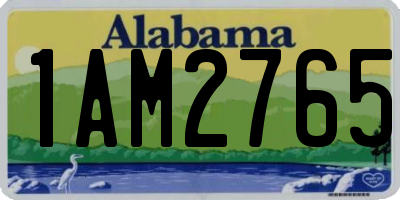 AL license plate 1AM2765
