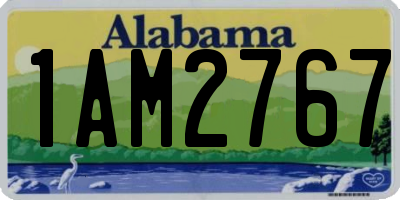 AL license plate 1AM2767