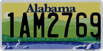 AL license plate 1AM2769