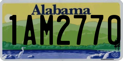 AL license plate 1AM2770