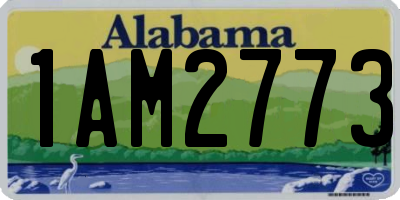 AL license plate 1AM2773