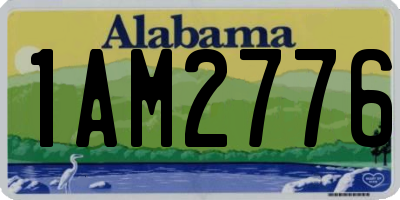 AL license plate 1AM2776