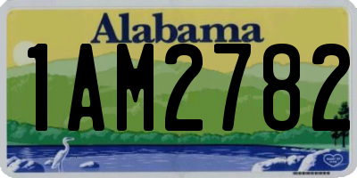 AL license plate 1AM2782