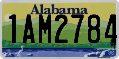 AL license plate 1AM2784