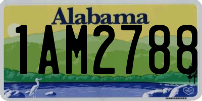 AL license plate 1AM2788