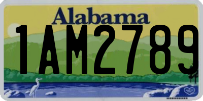 AL license plate 1AM2789