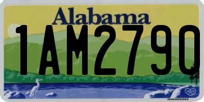 AL license plate 1AM2790
