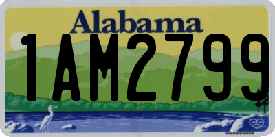 AL license plate 1AM2799