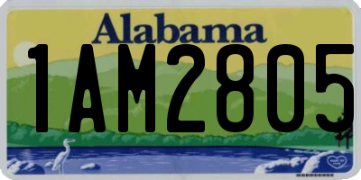AL license plate 1AM2805