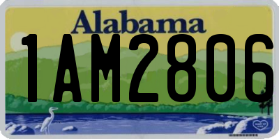 AL license plate 1AM2806