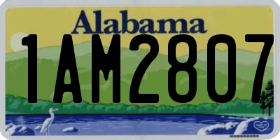 AL license plate 1AM2807