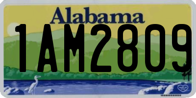 AL license plate 1AM2809