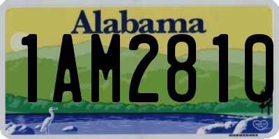 AL license plate 1AM2810